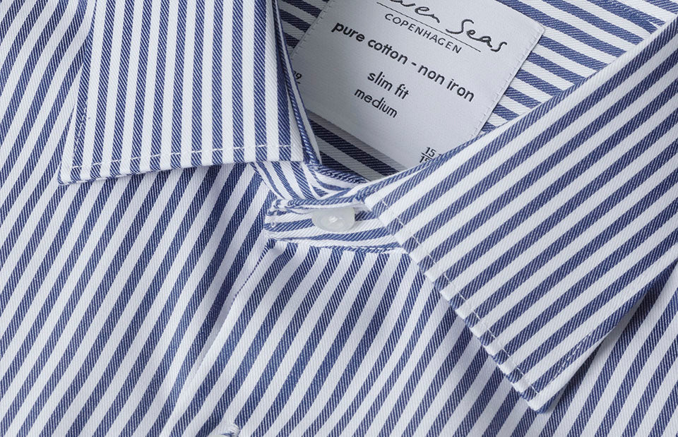 ID S90 SEVEN SEAS Fine Twill Cadet | slim produktfoto til broderi