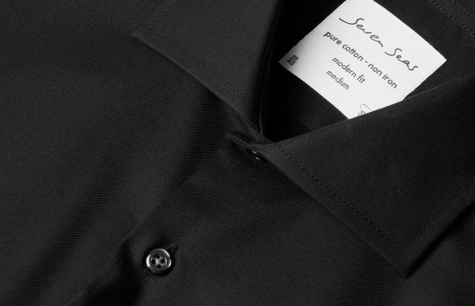 ID SS254 SEVEN SEAS Fine Twill | modern | s/s detalje med logo