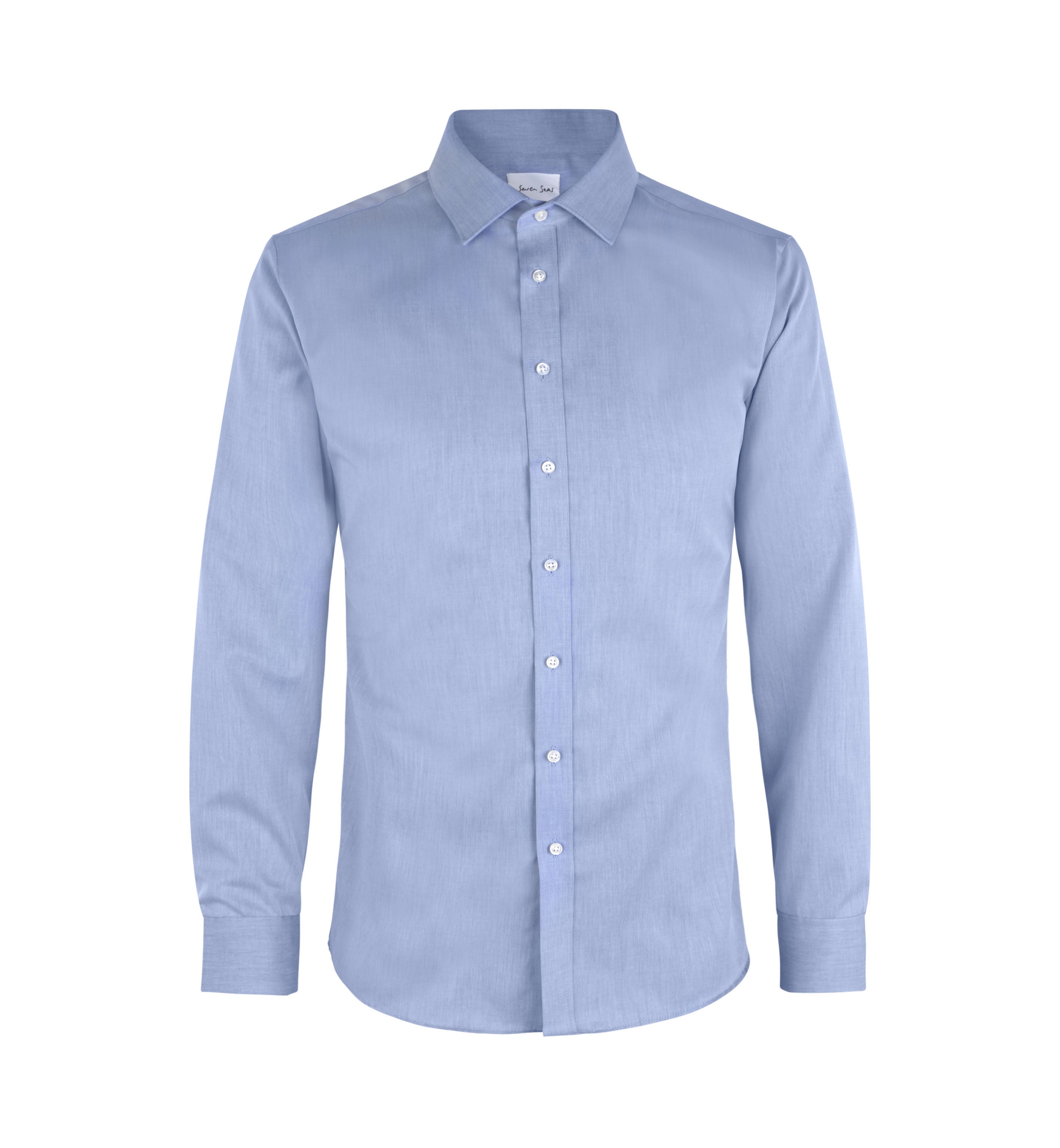 ID SS30 SEVEN SEAS Fine Twill | slim nærbillede med tryk