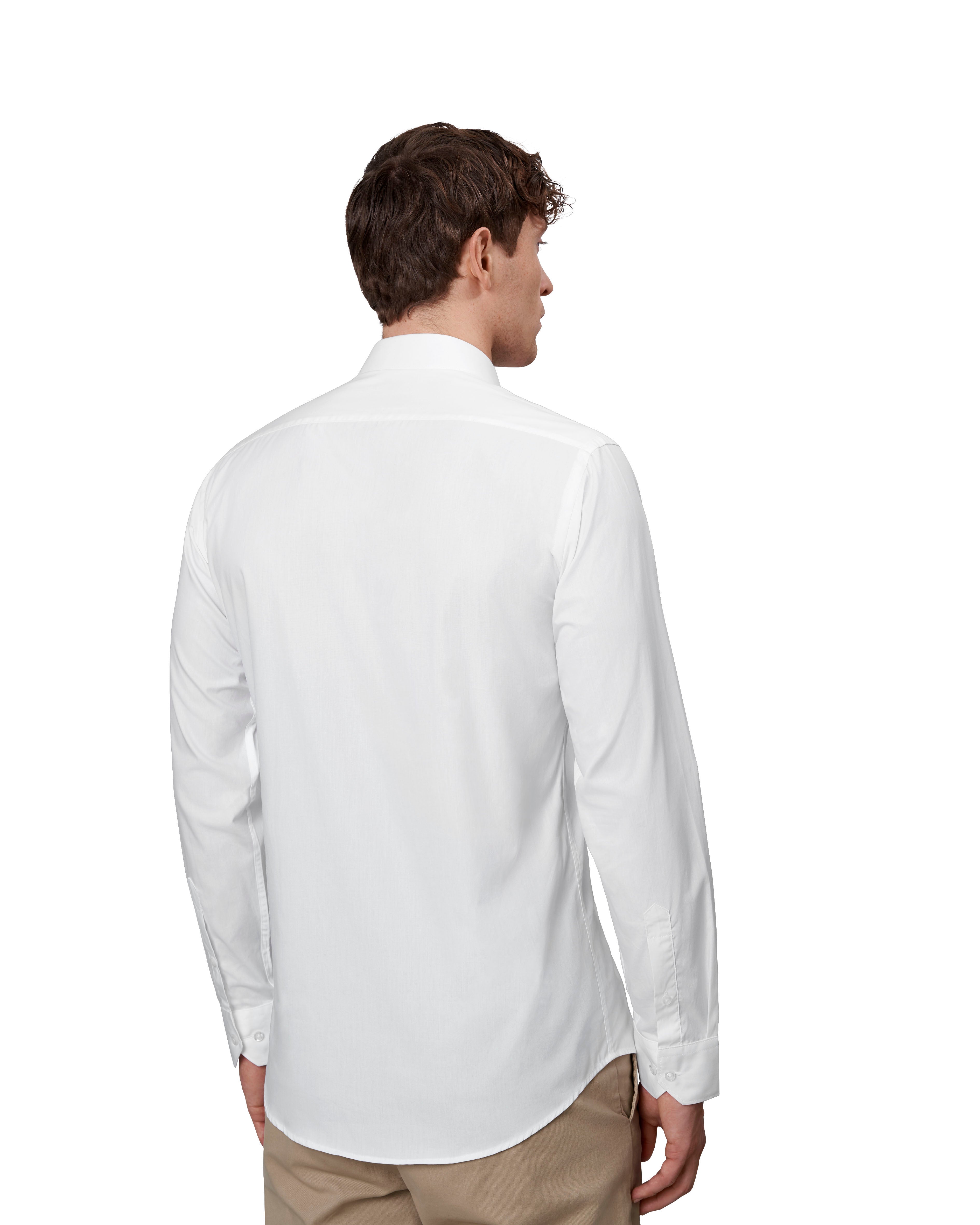 ID SS402 SEVEN SEAS Poplin | slim nærbillede med logo