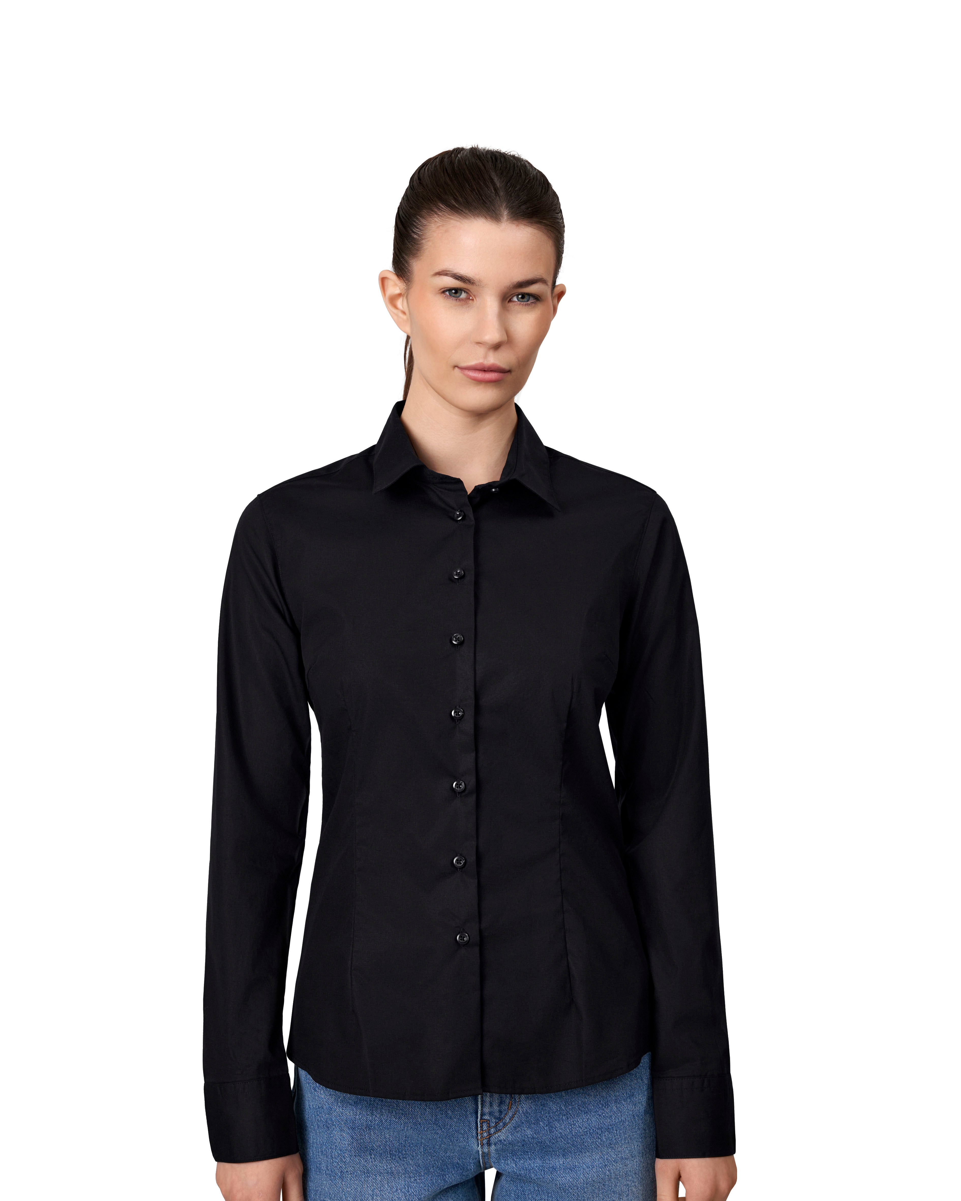 ID SS710 SEVEN SEAS Poplin | modern | dame detalje med firmalogo