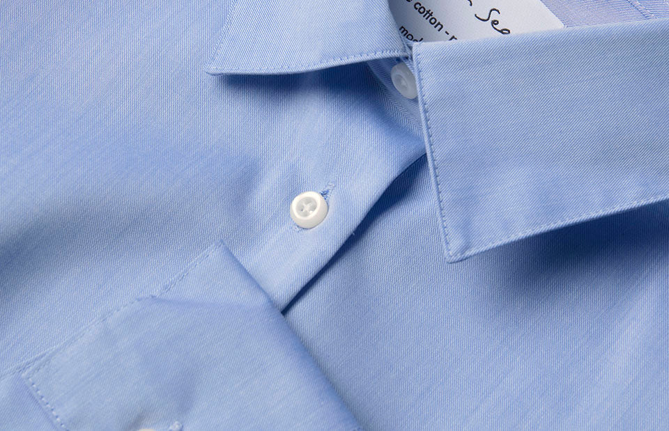 ID SS720 SEVEN SEAS Fine Twill | modern | dame detalje med logo