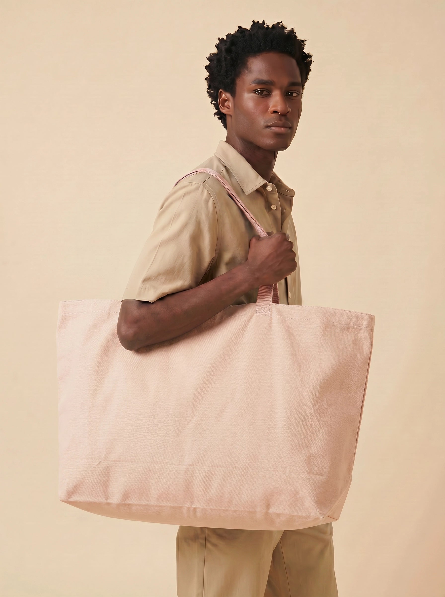 Oversized Heavy Canvas Bag – premium mulepose til merch og logo