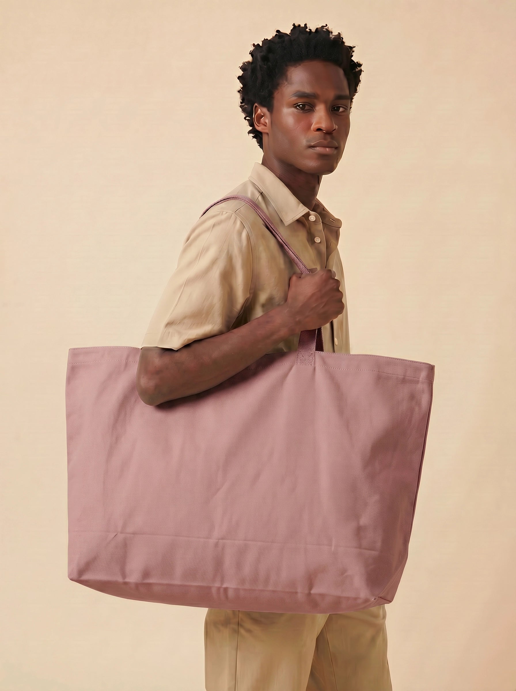 Oversized Heavy Canvas Bag – premium mulepose til merch og logo