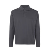 ID 0336 PRO Wear l/æ poloshirt | trykknap materiale med firmalogo