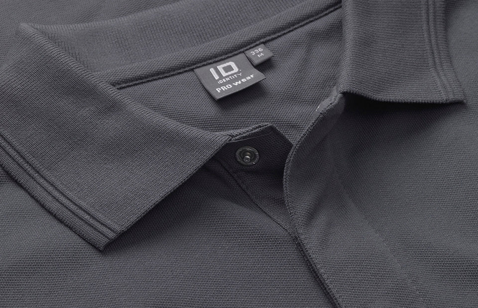 ID 0336 PRO Wear l/æ poloshirt | trykknap produktfoto til broderi