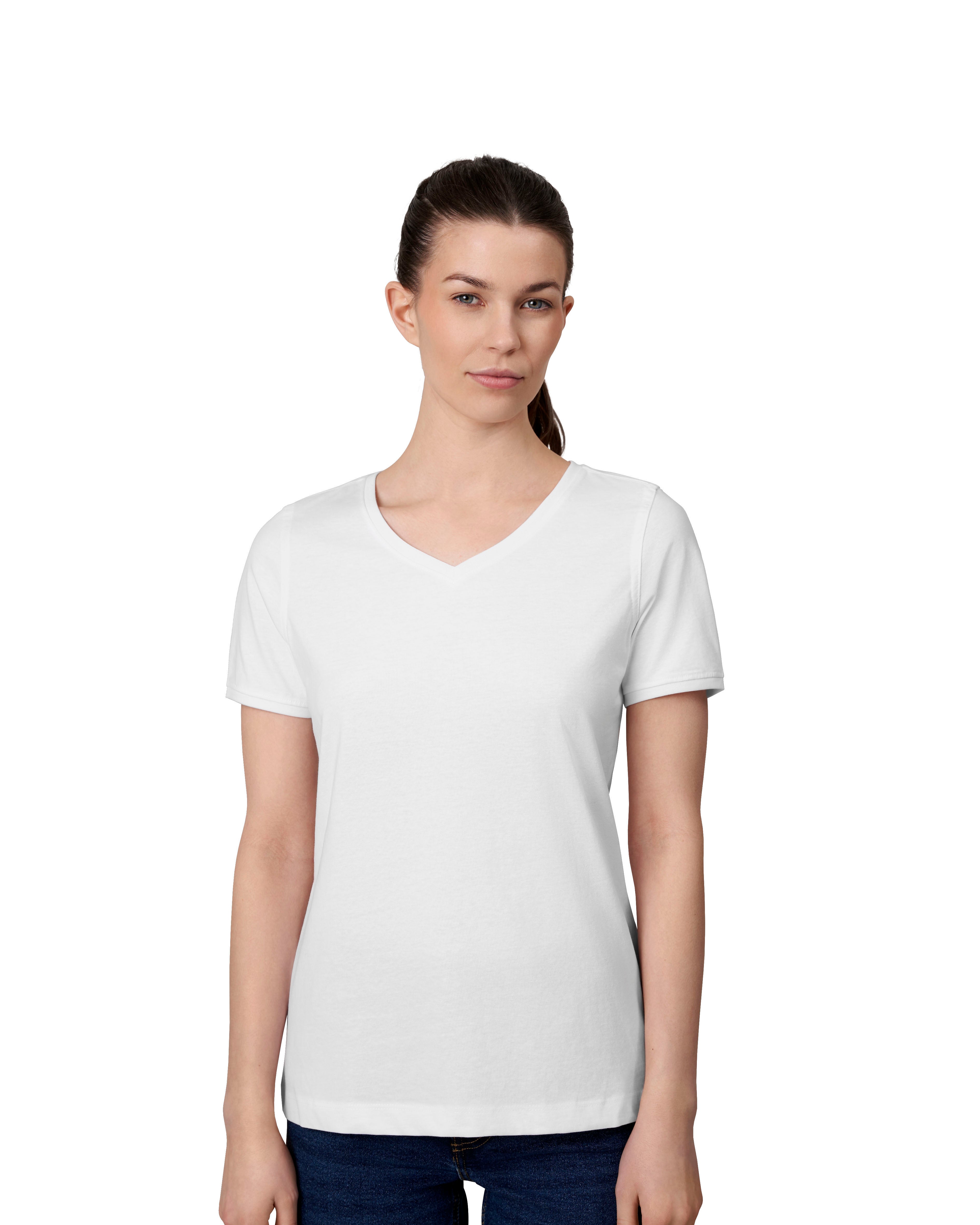 ID 0373 PRO Wear CARE T-shirt | v-hals | dame materiale med firmalogo
