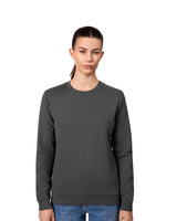 ID 0381 PRO Wear CARE sweatshirt | ubørstet | dame detalje med firmalogo