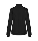 ID 0385 PRO Wear CARE sweat | ubørstet | ¼ zip | dame nærbillede med logo