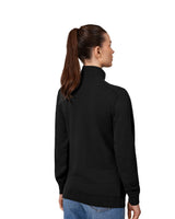 ID 0385 PRO Wear CARE sweat | ubørstet | ¼ zip | dame materiale med logo