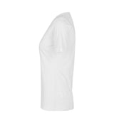 ID 0506 Interlock T-shirt | v-hals | dame produktfoto med tryk