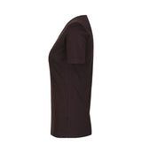 ID 0506 Interlock T-shirt | v-hals | dame produktbillede med tryk
