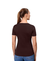 ID 0506 Interlock T-shirt | v-hals | dame materiale med logo