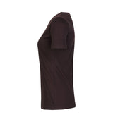ID 0508 Interlock T-shirt | dame nærbillede med tryk