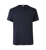 ID 0514 T-TIME® T-shirt | v-hals nærbillede med tryk