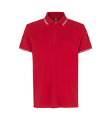 ID 0522 Kontrast poloshirt | stretch nærbillede med tryk