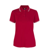 ID 0523 Kontrast poloshirt | stretch | dame detalje med firmalogo