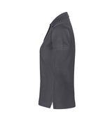ID 0527 Poloshirt | stretch | dame nærbillede med tryk