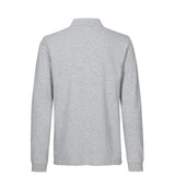 ID 0544 Langærmet poloshirt | stretch nærbillede med logo