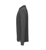 ID 0544 Langærmet poloshirt | stretch nærbillede med tryk