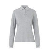 ID 0545 Langærmet poloshirt | stretch | dame materiale med firmalogo