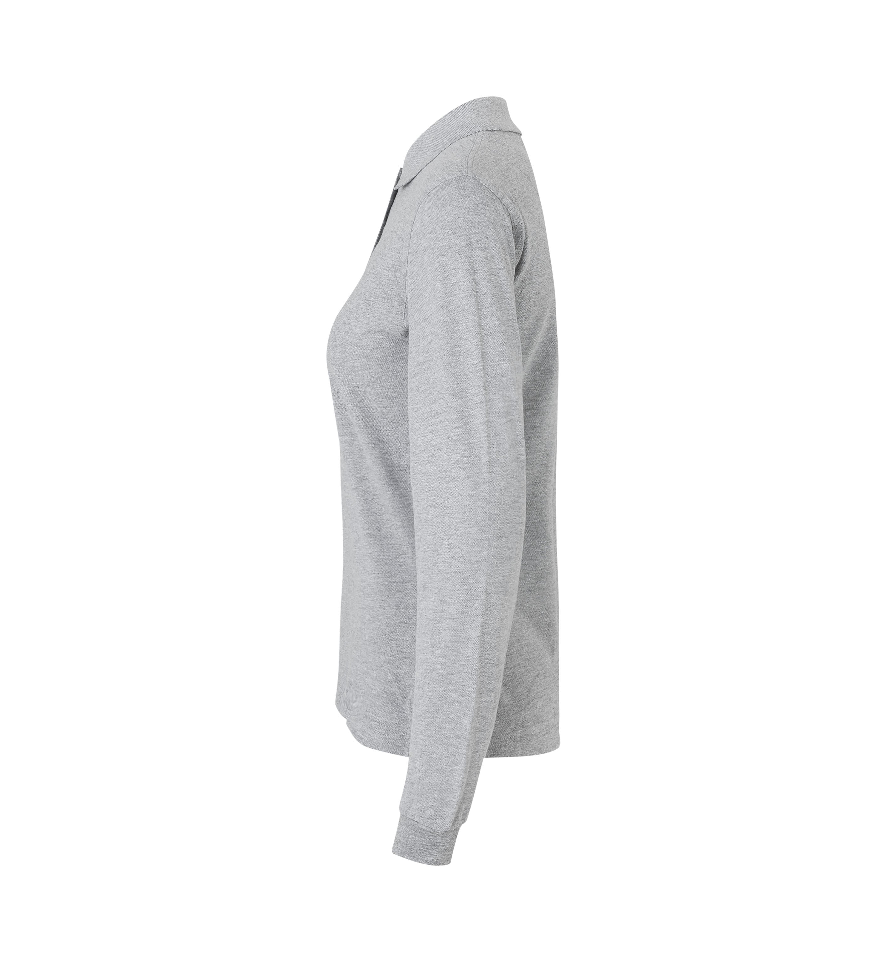 ID 0545 Langærmet poloshirt | stretch | dame produktbillede med tryk