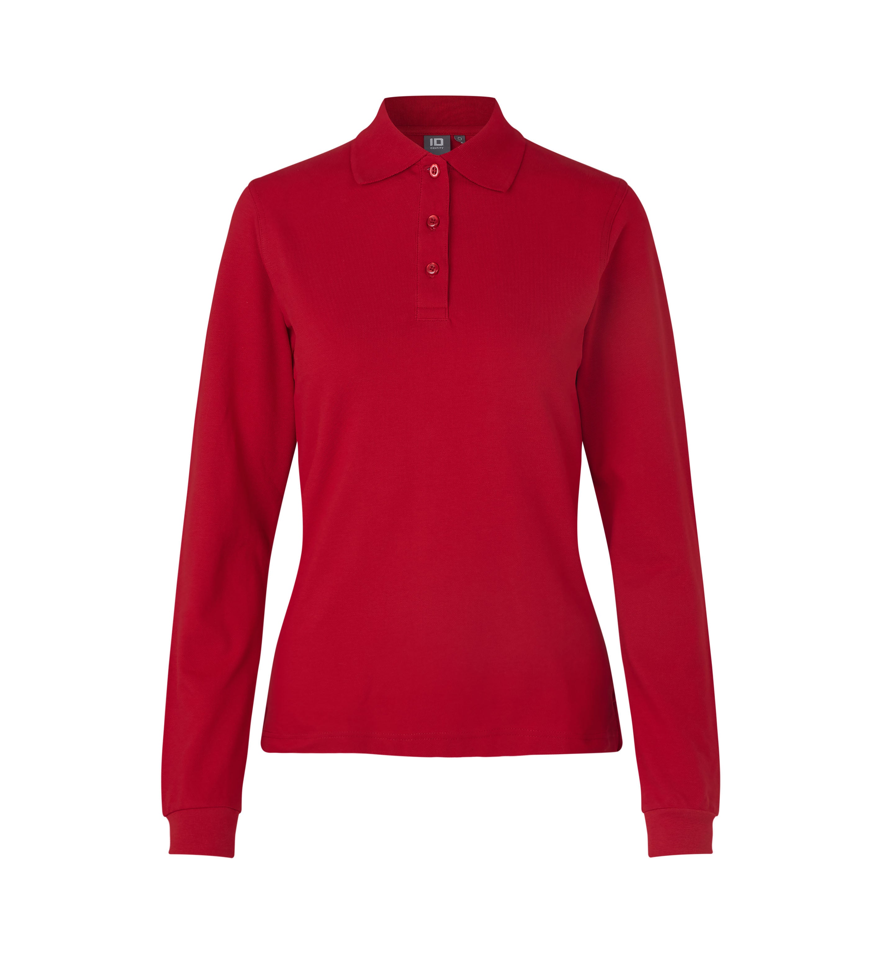 ID 0545 Langærmet poloshirt | stretch | dame produktfoto med firmalogo