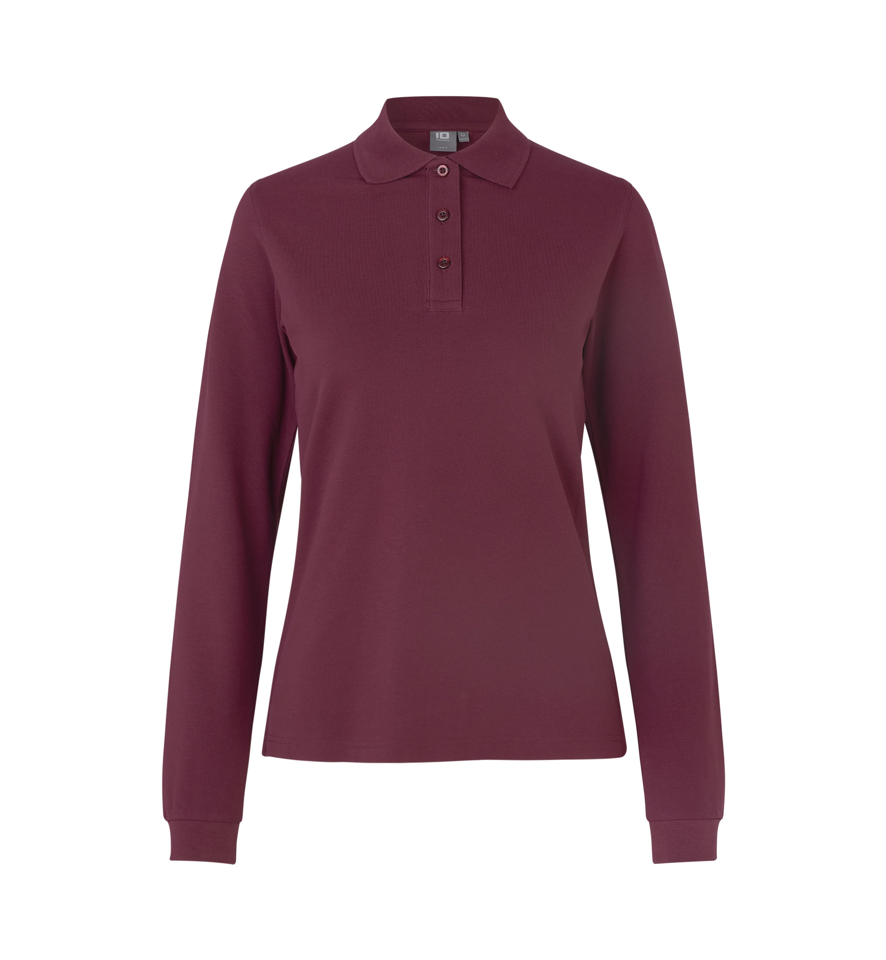 ID 0545 Langærmet poloshirt | stretch | dame produktbillede med firmalogo