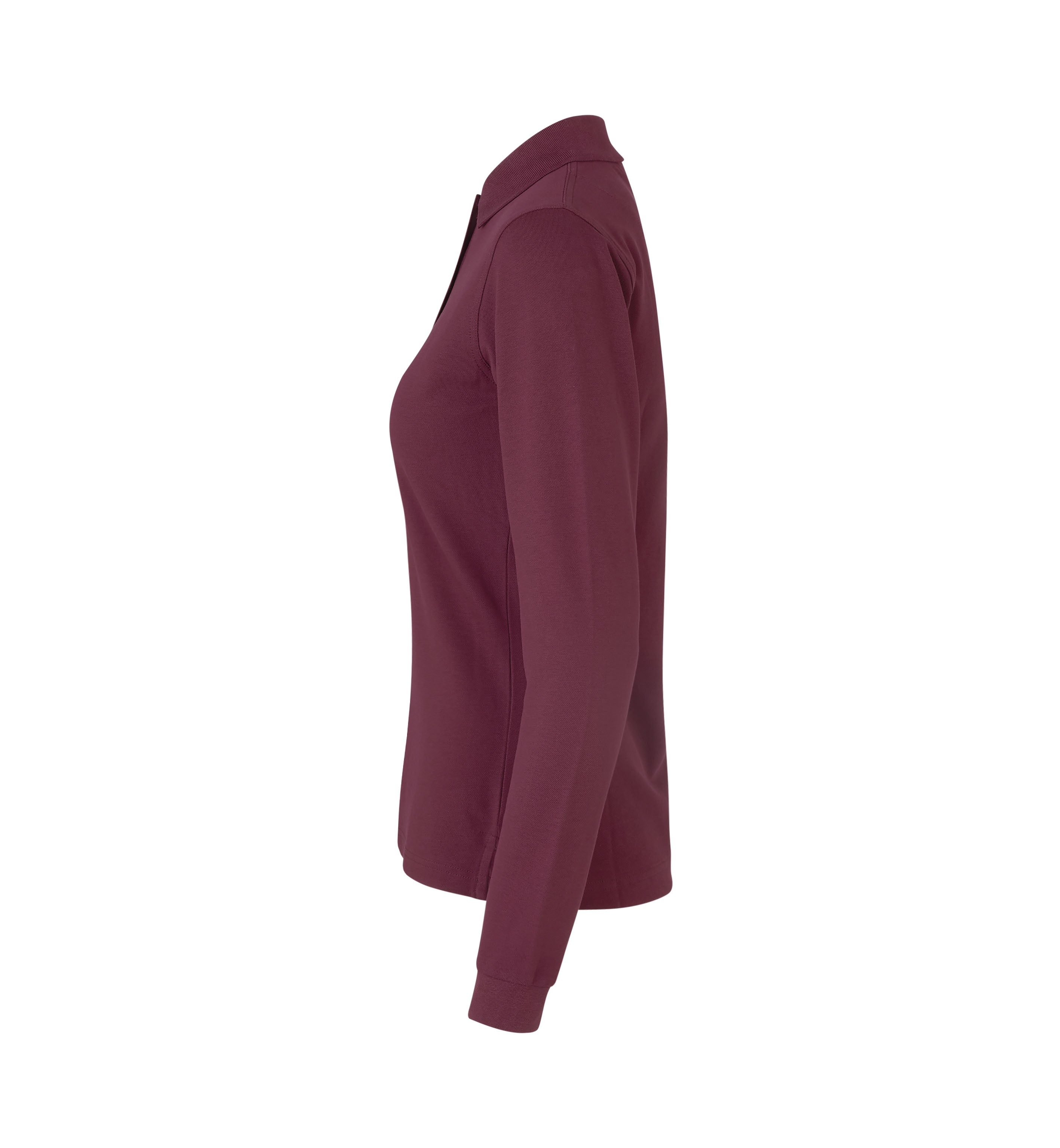 ID 0545 Langærmet poloshirt | stretch | dame detalje med tryk