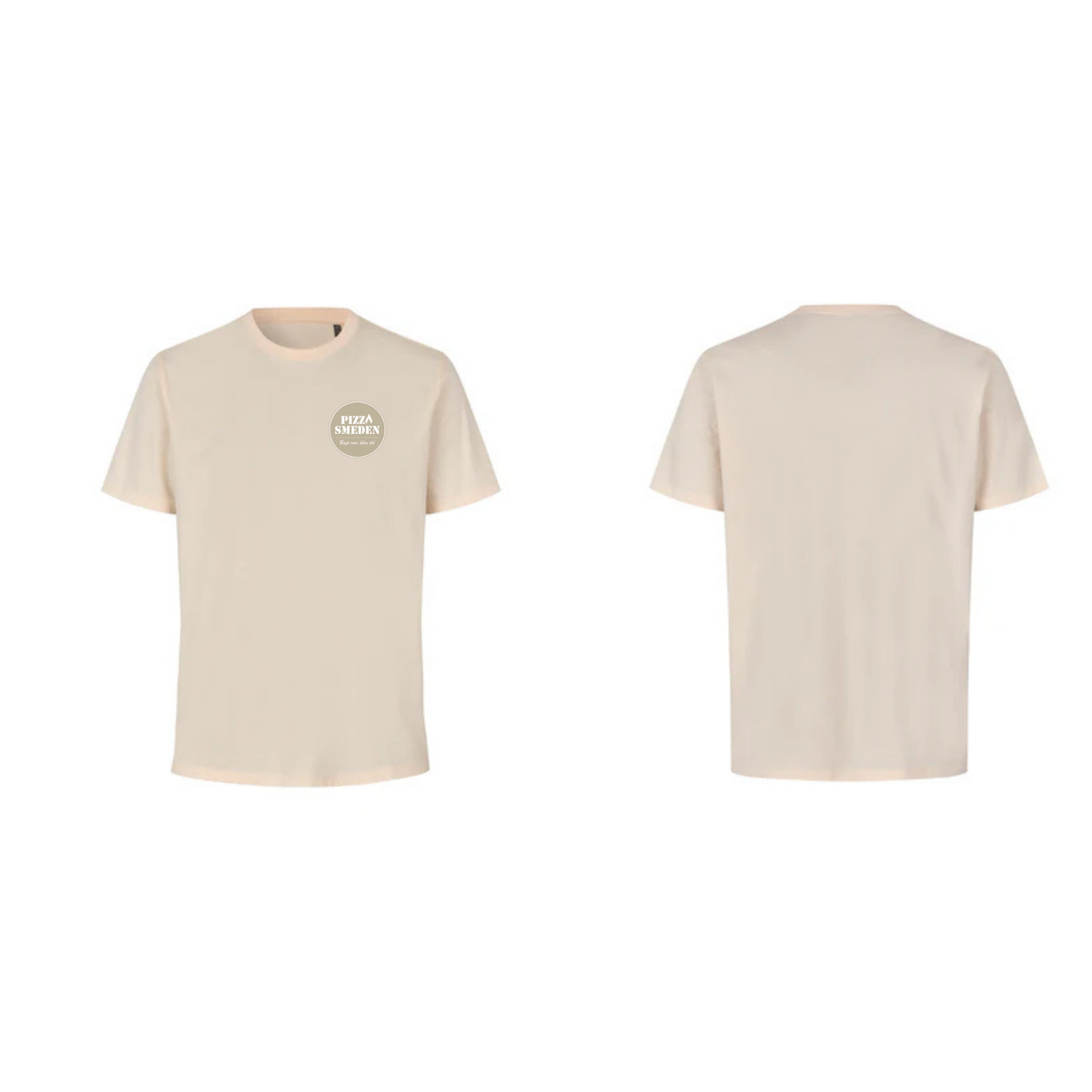 Pizzasmedens ID 0552 T-shirt | økologisk, beige, m/tryk