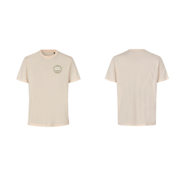 Pizzasmedens ID 0552 T-shirt | økologisk, beige, m/tryk