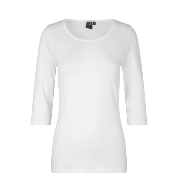 ID 0597 Stretch T-shirt | ¾ ærmet | dame med tryk eller logo – arbejdstøj og firmatøj