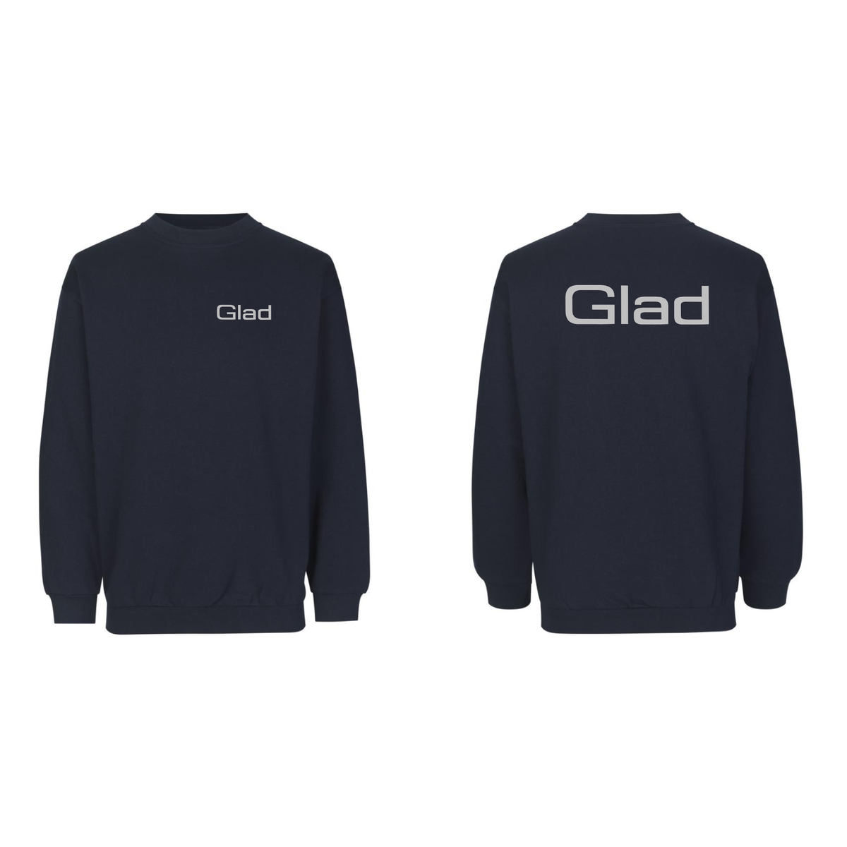 PEER GLADS ID 0600 Sweatshirt | klassisk m. bryst & ryglogo