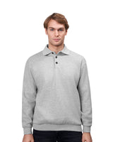 ID 0601 Polosweatshirt | klassisk materiale med firmalogo