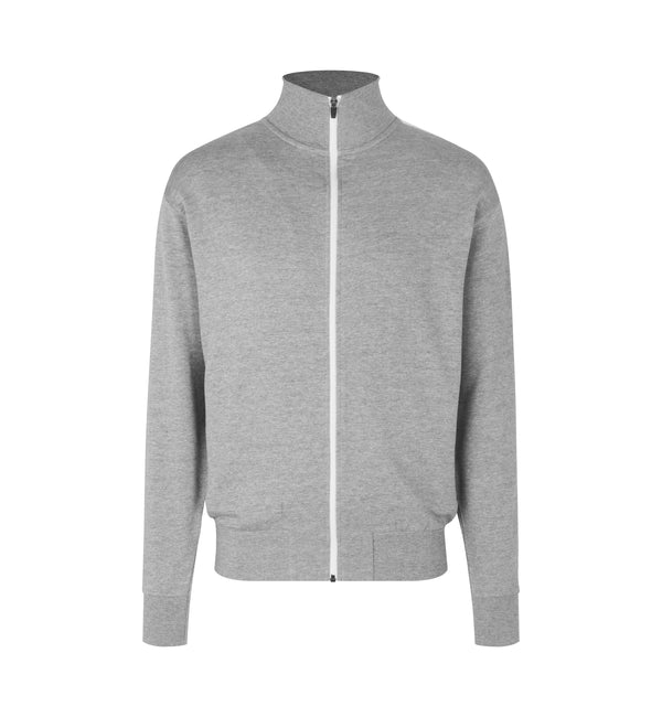 ID 0626 Sweat cardigan | kontrast med tryk eller logo – arbejdstøj og firmatøj