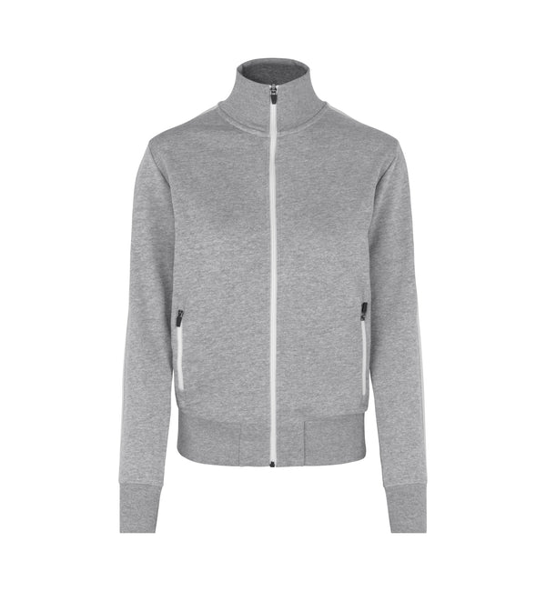 ID 0627 Sweat cardigan | kontrast | dame med tryk eller logo – arbejdstøj og firmatøj
