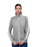 ID 0627 Sweat cardigan | kontrast | dame materiale med firmalogo
