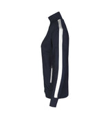 ID 0627 Sweat cardigan | kontrast | dame detalje med firmalogo