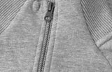 ID 0628 Sweat cardigan | zip detalje til broderi