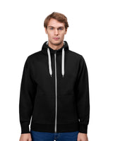 ID 0630 Sweat cardigan | bonded detalje med firmalogo
