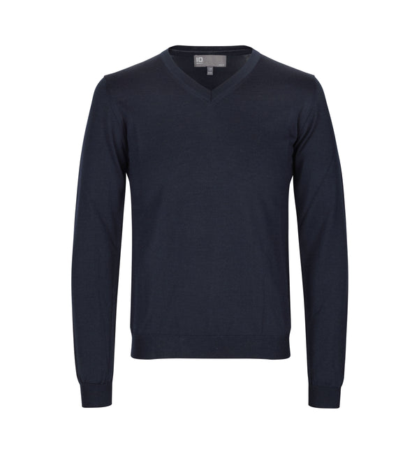 ID 0640 Pullover | merino med tryk eller logo – arbejdstøj og firmatøj