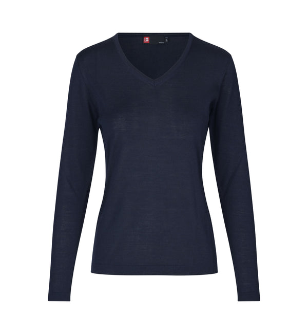 ID 0641 Pullover | merino | dame med tryk eller logo – arbejdstøj og firmatøj