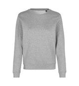 ID 0683 Sweatshirt | økologisk | dame detalje med firmalogo