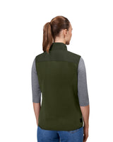 ID 0747 Bonded fleecevest | dame nærbillede med logo