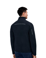 ID 0792 Zip-n-Mix mikrofleece | refleks nærbillede med logo
