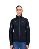 ID 0793 Zip-n-Mix mikrofleece | refleks | dame detalje til broderi