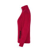 ID 0805 Cardigan | mikrofleece | dame nærbillede med tryk