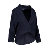 ID 0809 Fleece Bolero | unisex produktbillede med tryk