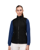 ID 0812 Active vest | mikrofleece | dame nærbillede med tryk
