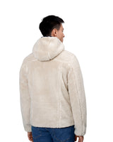 ID 0828 Pile fleece jakke nærbillede med logo